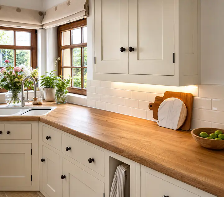 Finished kitchen interior