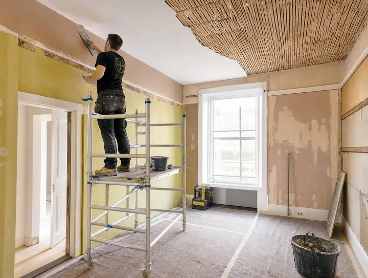 Interior renovation in progress